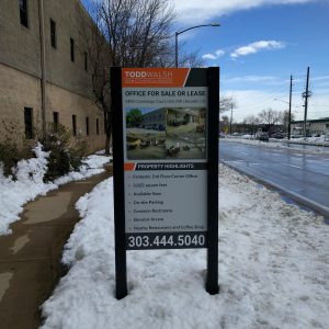 real estate signs, post and panel