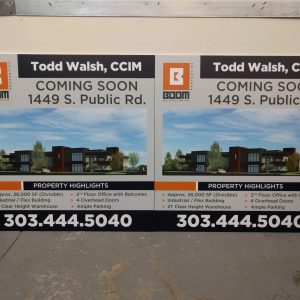 wooden real estate signs, commercial real estate signs